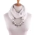 Import 2021 European and American Faux Fur Alloy Necklace Neck Scarf Pendant Jewelry Winter Thicker Warmer Collar Scarf from China