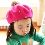 2021 Hat NEW Fashion hot selling beret children cheap female beret cap for girls winter accessories