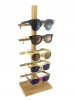 2021 New Eyewear Display Showcase Rack Fashion Sunglass Wood Display Stand Sunglasses Showcase