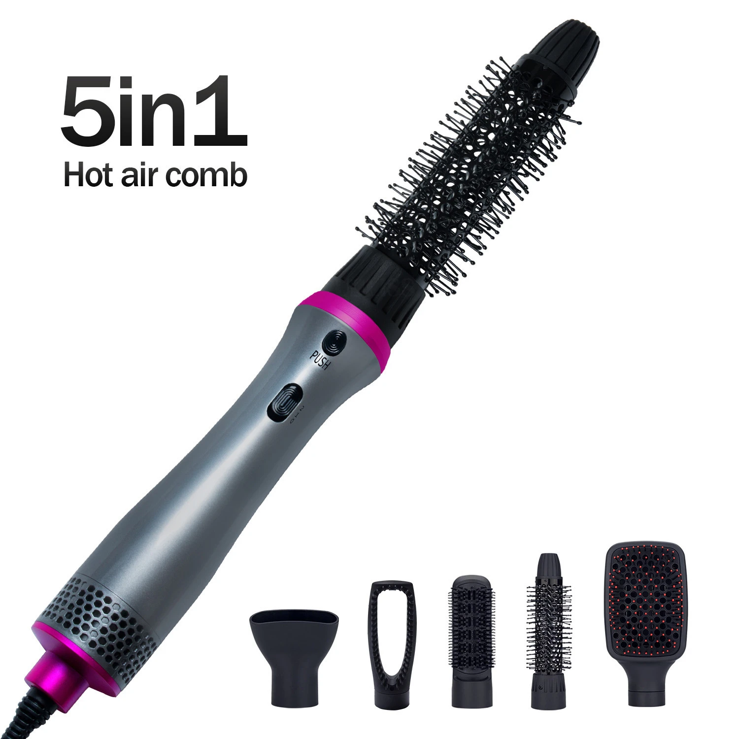 2021 Newest Design 5 In 1 Hair dryer Set Shenzhen Great Smart Intelligent Hair Dryer Salon Air wrap styler hot air brush