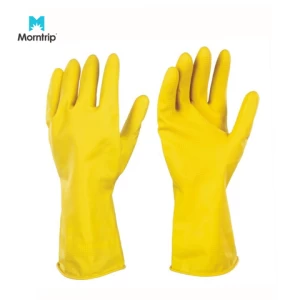 2022 New Heat-Resistant Cleaning Dish Washing Colorful Household Natural Latex Rubber Glove