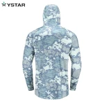 2022 OEM High Quality Sublimation Printing Quick Dry Polyester Performance Fishing Hoodie Upf 50 Hooded Fishing Shirt