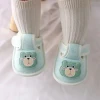 2024 New Korean Style New Born Baby Shoes Spring and Autumn Soft Sole 0 to 1 Year Old Soft Fabric Shoes