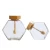 Import 220ml 380ml Hexagonal Glass Honey Jar With Wooden lid and Spoon from China