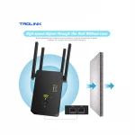 2.4G+5.8G Comfast Wireless Wifi Repeater Wifi Range Extender Trolink Dual-band 1200mpbs Black ,white 2.4ghz-5.8ghz IEEE 802.11ac