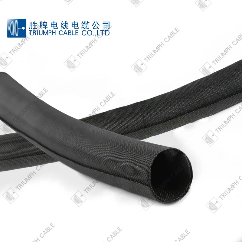 25mm Holgen-free  Polyester Braided Expandable Sleeving For Wires cable protection sleeves