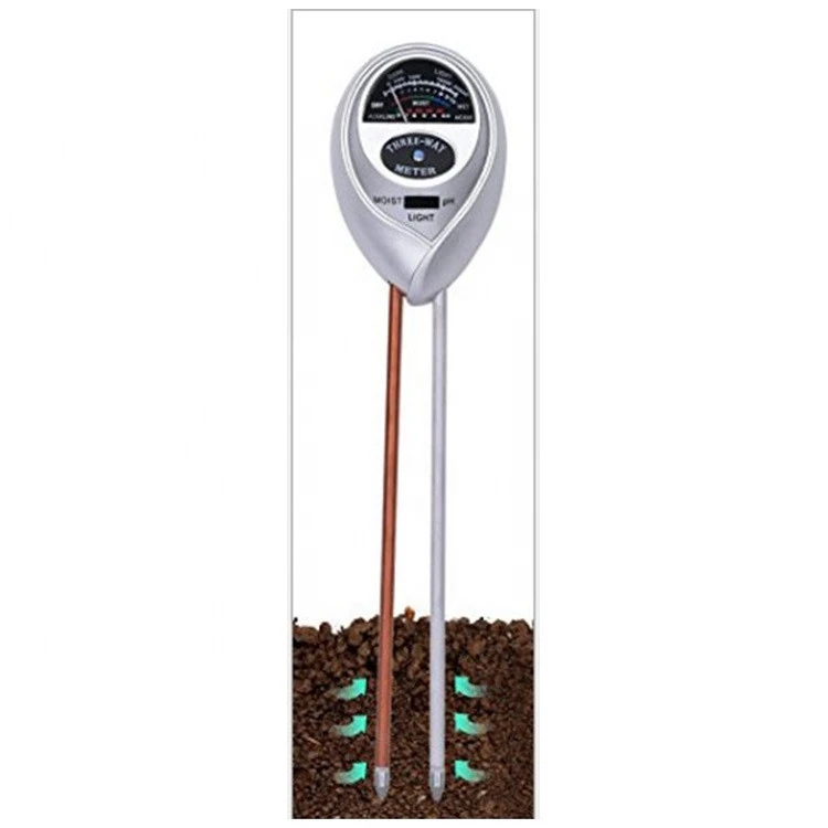 3-in-1 Soil Moisture Light and PH acidity Tester Soil Nutrient Meter Soil PH Tester for Garden Farm Lawn