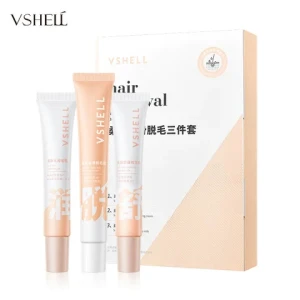 3 Pieces 20G Gentle Unisex Underarm Arm Depilatory Cream Face Hair Removal Cream With Soothe Serum