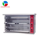 3 Rolls Commercial gas Rotisserie machine in baking equipment,Chicken rotisserie machine grill and Chicken furnace