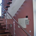 304 316 Stainless Steel Outdoor Handrail Balustrade Staircase Glass Stair