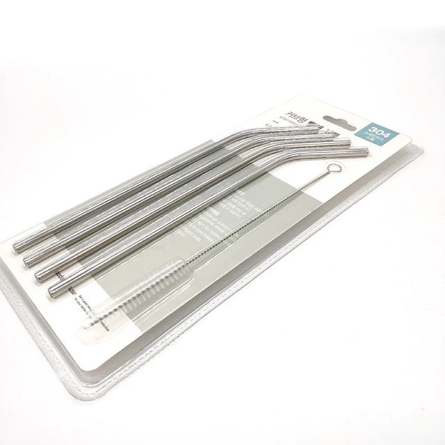 304 6mm Reusable Stainless Steel Drinking Straw Wholesale With Customized Logo