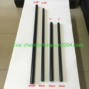 31.75MM black anodized aluminum extrusion tube /pipe