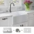 Import 33" x 20" CUPC Single Bowl White Ceramic Kitchen Sink Basin from China