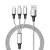 Import 3.5A Nylon braided Micro lightn Type C 3 in 1 data charging phone usb cable from China
