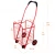 Import 35L stainless steel makeup case dog show tool box case make up hydraulic shopping metal foldable trolley cart with wheels from China