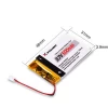 3.7V Lithium battery 500mah for Smart Watch