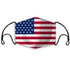 3D USA flag printed 5 layers children and adult reusable PM2.5 Filter earloop cotton face mask