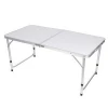 3ft portable lightweight aluminum folding picnic fast food table easy to storage foldable camping desk with beach chairs