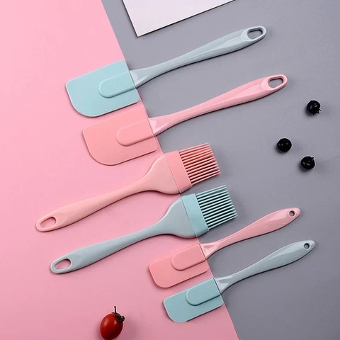 Brush spatula set Silicone Heat-Resistant Non-Sticky Spatula and Oil Brush  Reusable Kitchen Set