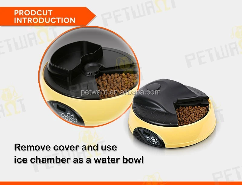 4 Meals Tray Automatic Pet Feeder Electronic Programmable Dog Cat Feeder