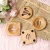 Import 4 Pcs bathroom easy carry dish square natural bamboo soap holder from China