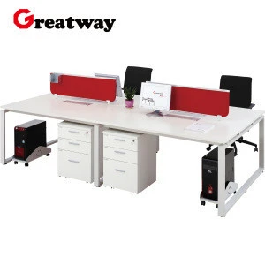 4 person workstation two sided office desk factory wholesale