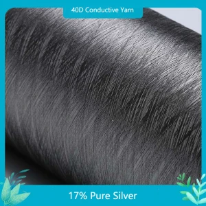 40D Silver Coated Electrical Conductive Yarn Metal Sew Thread