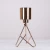 Import 4121 factory wholesale metal tripod stand decorative gold artificial metal flower vase from China