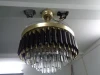 42 Inch remote control  luxury crystal ceiling fan with hidden blades