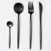 4pcs/set Gold Spoon and Fork Cutlery Set 304 Stainless Steel Knife Fork Spoon Dinner Dinnerware Set