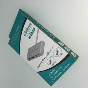 5 in 1 type c usb-c OTG 3.0 USB hub smart card reader for smartphone