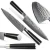 Import 5 pcs professional  Japanese damascus kitchen knife set from China