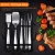 Import 5 Pieces BBQ Tools Set Heavy Duty Stainless Steel Barbecue Set Grill BBQ accessories Set Gift Box Package from China