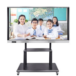 55 65 75 86 100 inch wall mount OPS PC all-in-one IQ school smart board/digital touch screen smart board interactive whiteboard