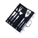 5pcs BBQ Accessory Grilling Accessories Grill Tools Set  With aluminum case