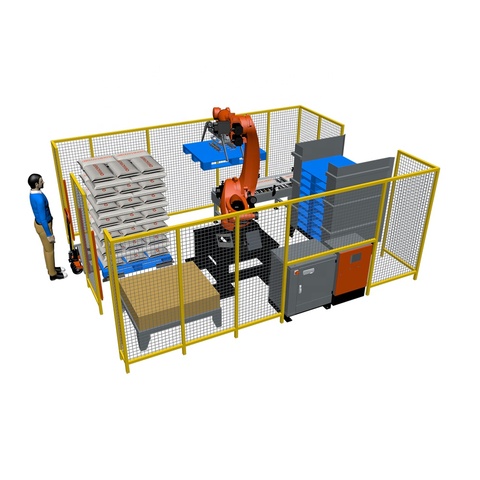Buy 6 Axis Robot Arm Chemical Fertilizer Plastic Bag Palletizing Robot ...
