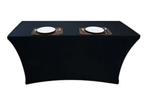 6 ft Spandex Fitted Stretch Table cloth/wedding Table Cover