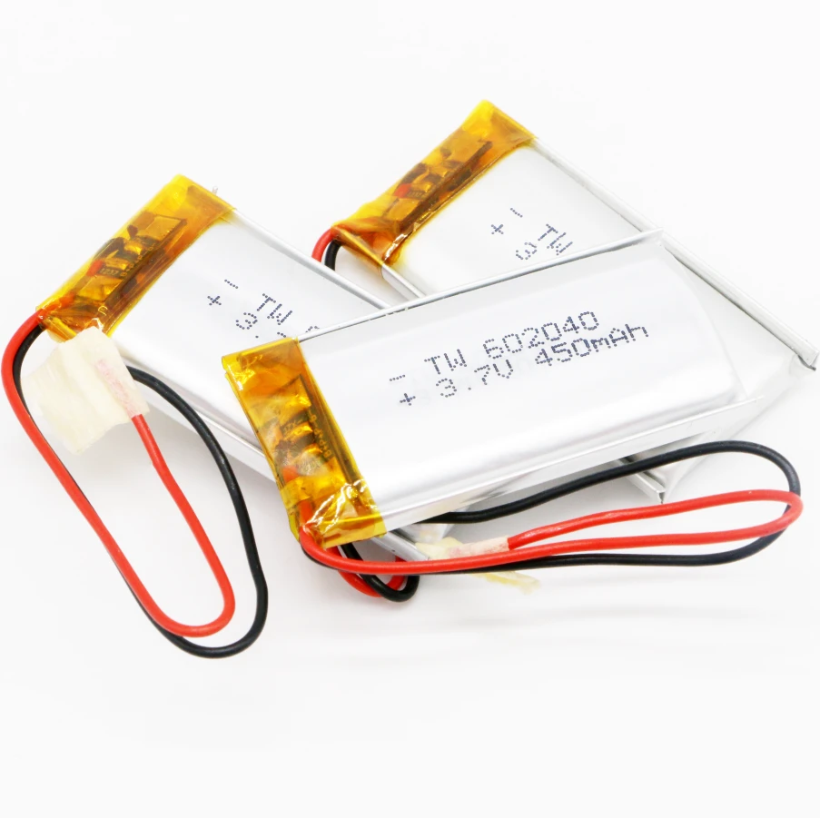 602040 450mah  3.7v making machine bis approved production  lithium polymer ion  battery cells pack  for electric car