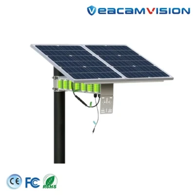 60W Foldable Solar Panel with Indicator Light Outdoor Power Supply Solar Energy System