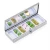 Import 6days metal pill box with bling rhinestone from China