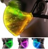 7 Color Lights LED Light up Face Mask USB Rechargeable Glowing Luminous Dust Mask for Christmas Party Festival Dancing Rave Mask