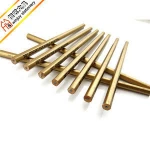 7 inch hexagonal shape gold pencil with custom logo printing,standard HB pencil.