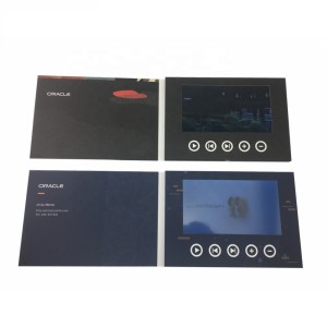 7&#x27;&#x27; LCD Digital Video Brochure Book Ideal Products Greeting Cards A4 Card Size Valentine&#x27;s Day Paper,350g Coated Paper 4 Color