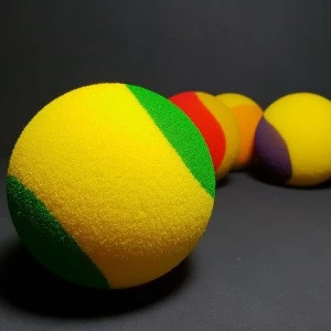 88 mm PU foam ball tennis ball for kids and junior training