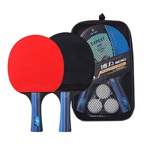 A Pair Custom Professional Ping Pong Bat Set Table Tennis Racket