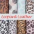 Import A4 Leopard Print Vinyl Synthetic Faux Leather Sheets rexine Fabric for Handmade Crafts Hair Bows Bags Earrings Sofa Making from China