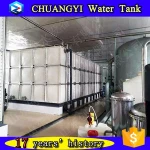 Above ground clean water storage 100CBM fiberglass sectional water tank