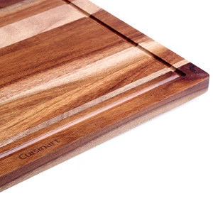 Acacia wooden Cutting Board Rectangle Board With Hand Grip And Juice Canal