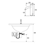 AC/DC Powered Automatic Sensor Faucet Bathroom Sink Touchless Faucet Taps Hot Cold Water Sensor Faucet