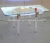Import Acrylic led furniture table with glass table top from China
